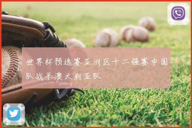 世界杯预选赛亚洲区十二强赛中国队战平澳大利亚队