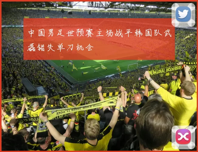 中国男足世预赛主场战平韩国队武磊错失单刀机会